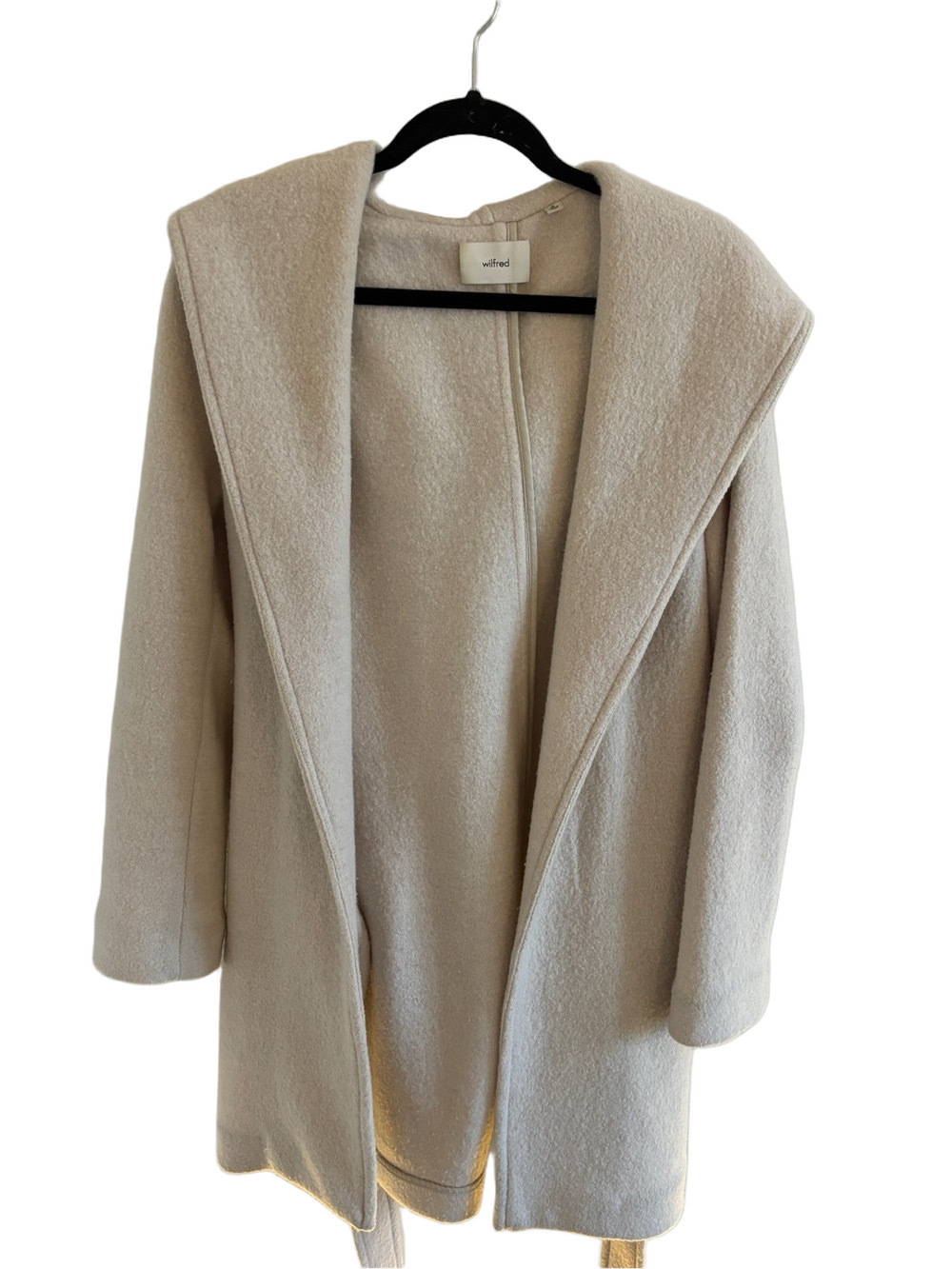 Aritzia Wilfred Acre Robe Belted Merino Wool Robe Jacket Medium - Picture 13 of 13